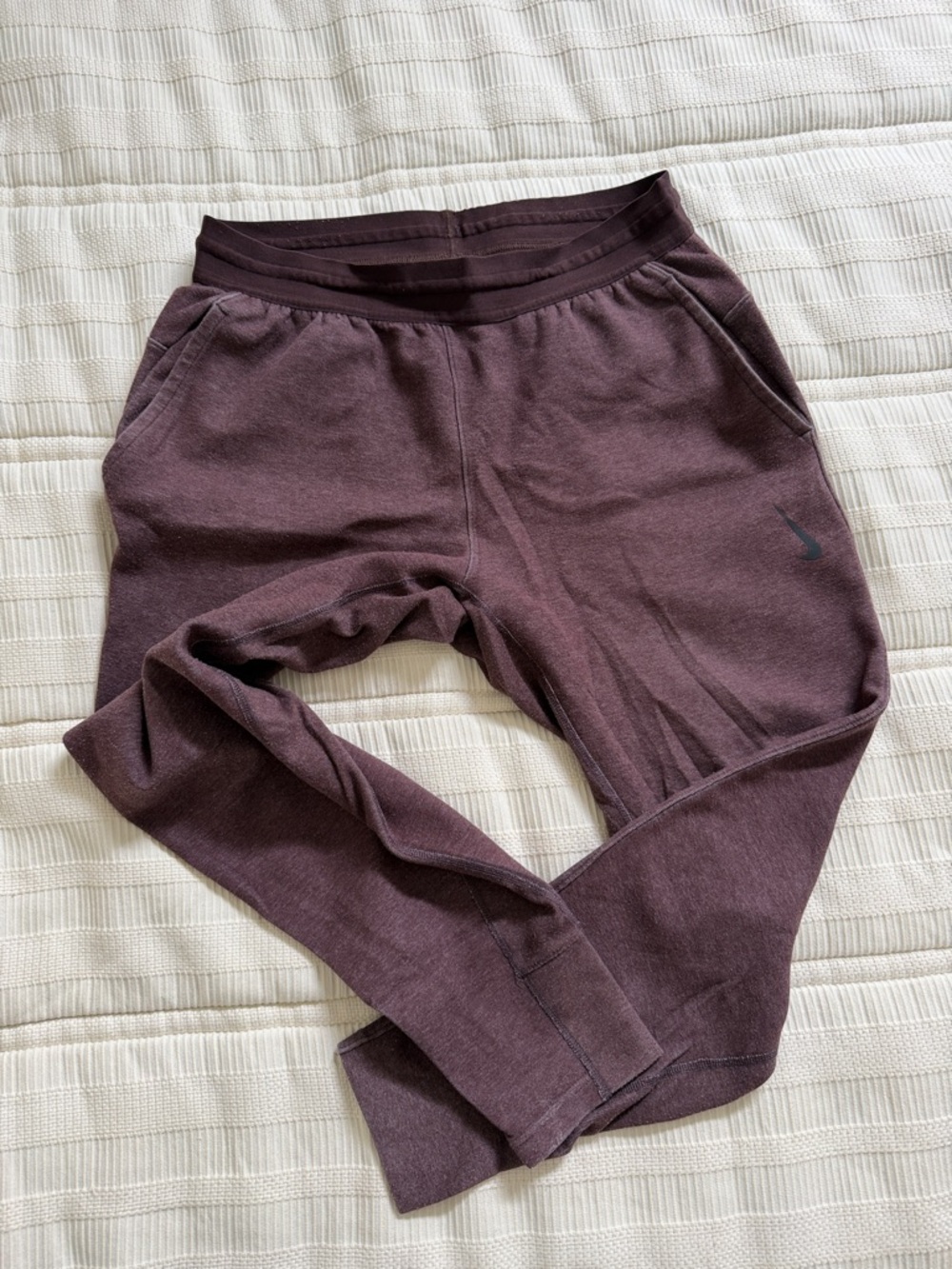 Nike Yoga Burgundy Jogger Sweatpants
